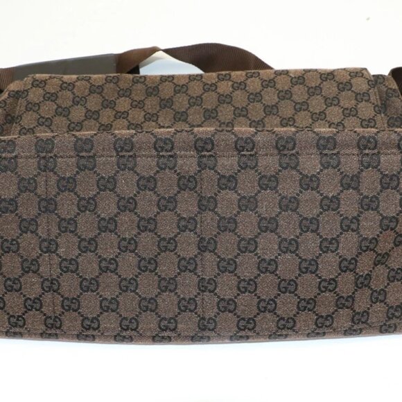 Gucci GG Monogram Canvas Jacquard Messenger Bag 272350 - Dark Brown - Picture 12 of 16